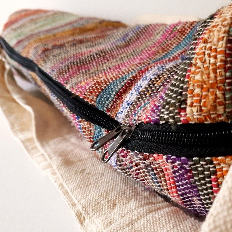 Yoga-Tasche aus wildem Hanf oder Recycle-Sari