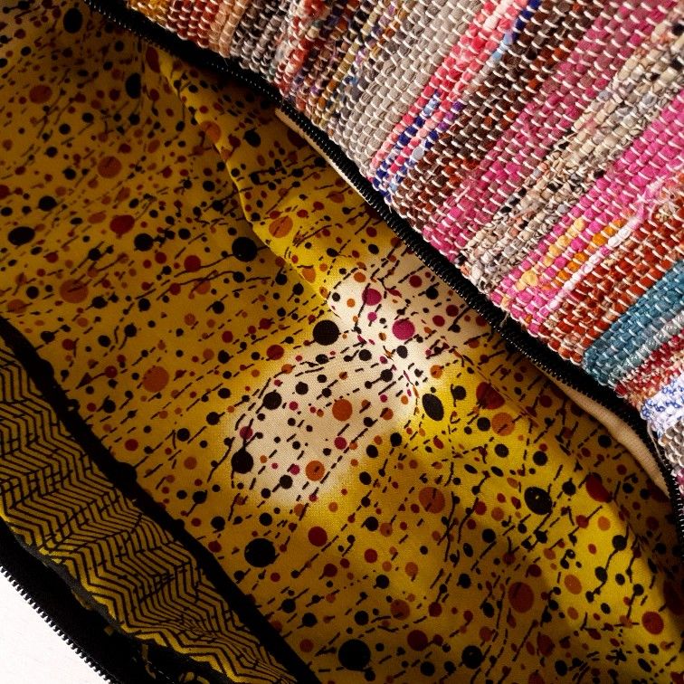 Yoga-Tasche aus wildem Hanf oder Recycle-Sari