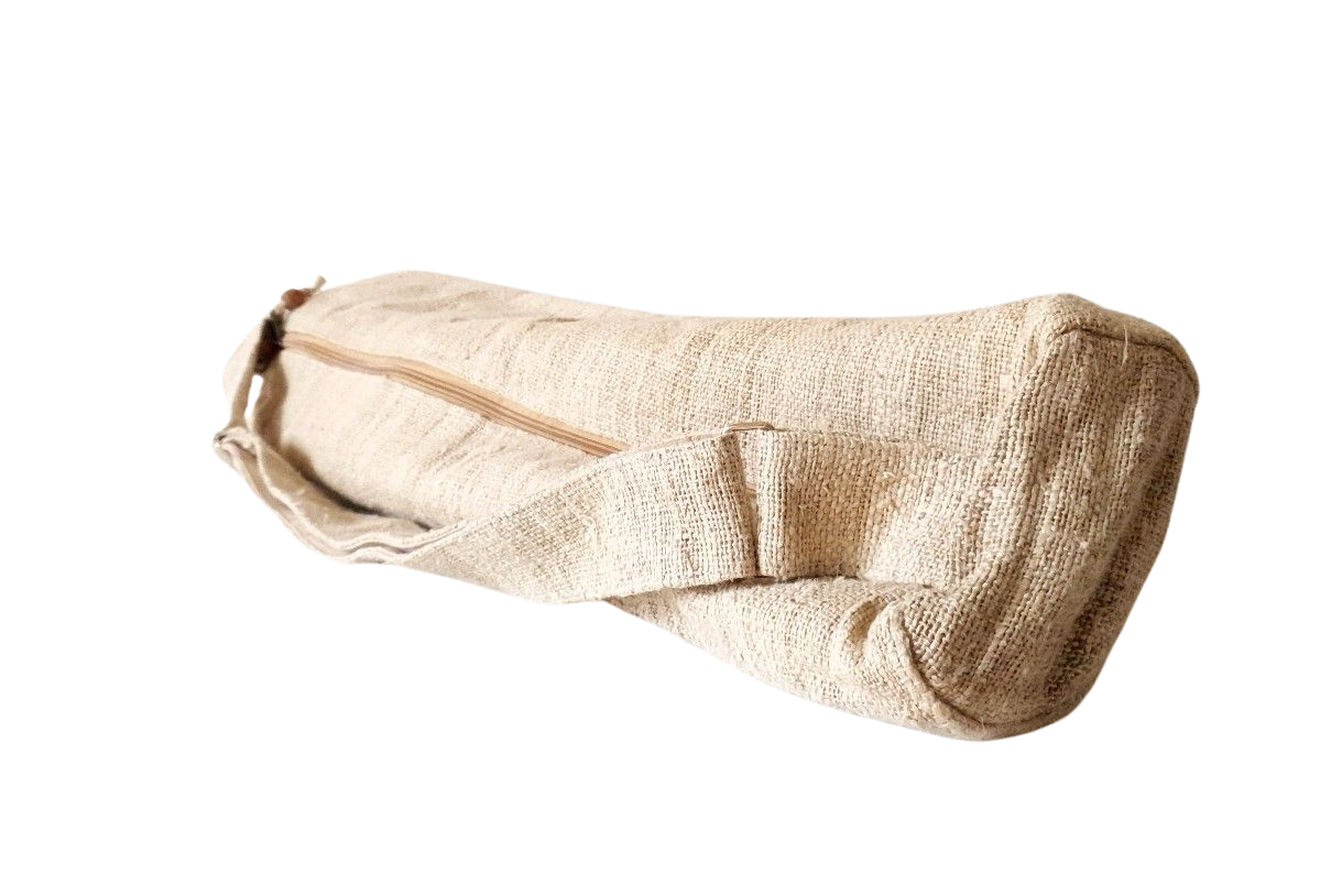 Yoga-Tasche aus wildem Hanf oder Recycle-Sari