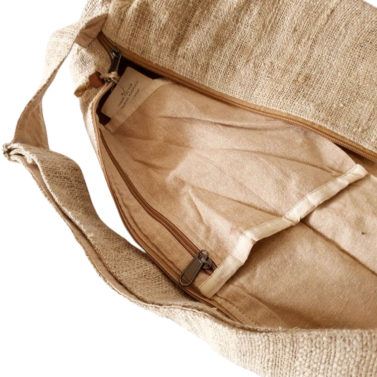 Yoga-Tasche aus wildem Hanf oder Recycle-Sari