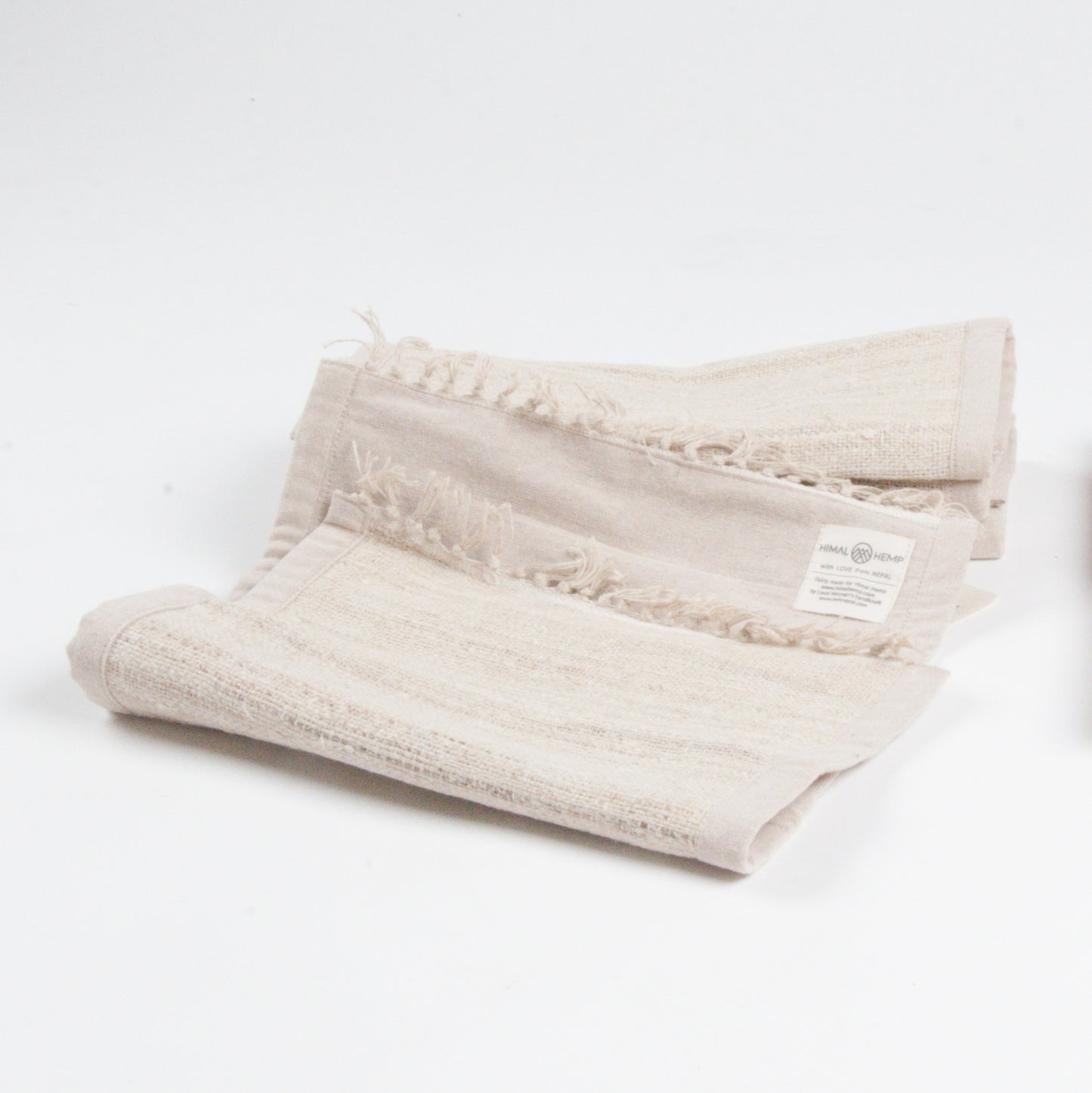 Tischset aus wildem Hanf oder Recycle-Sari, handgewebt
