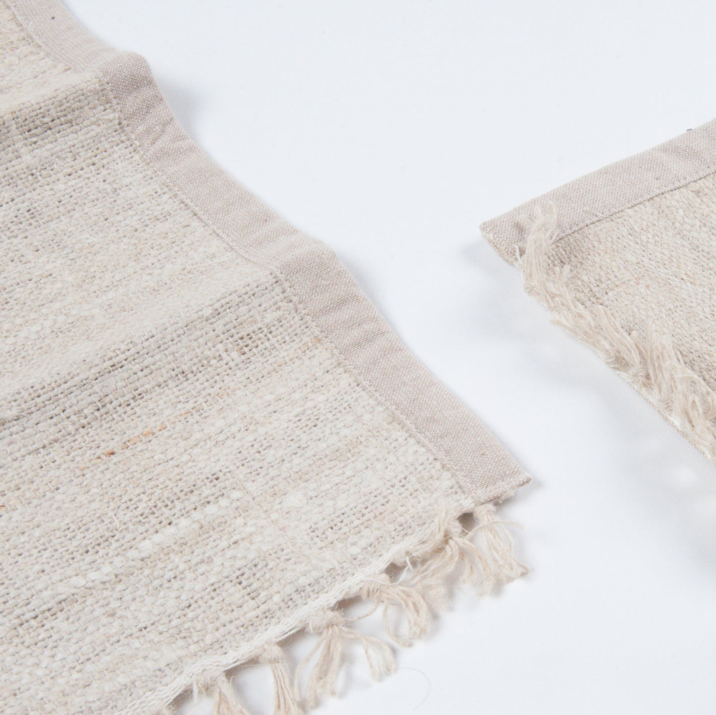 Tischset aus wildem Hanf oder Recycle-Sari, handgewebt