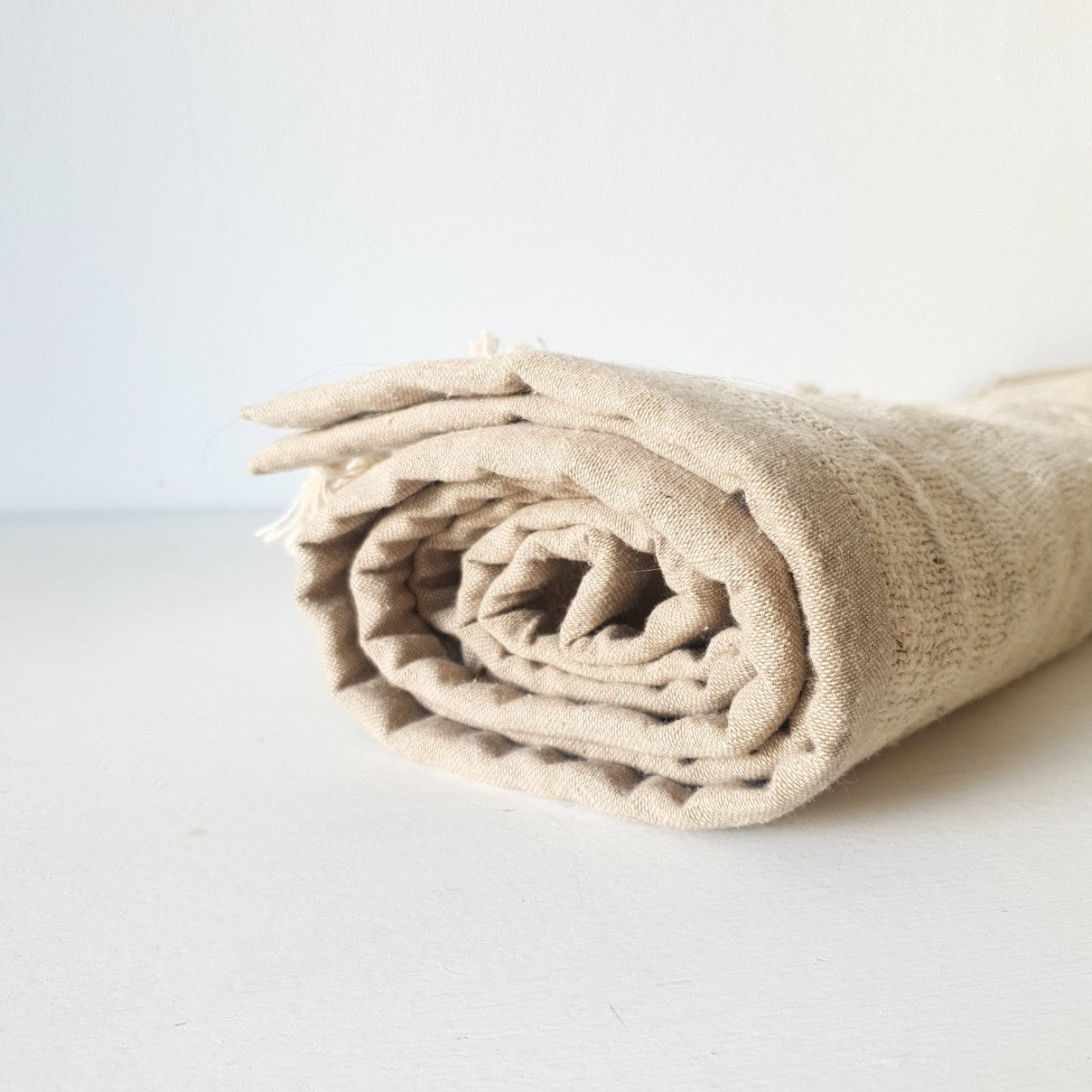 Yogamatte aus handgewebtem Hanf