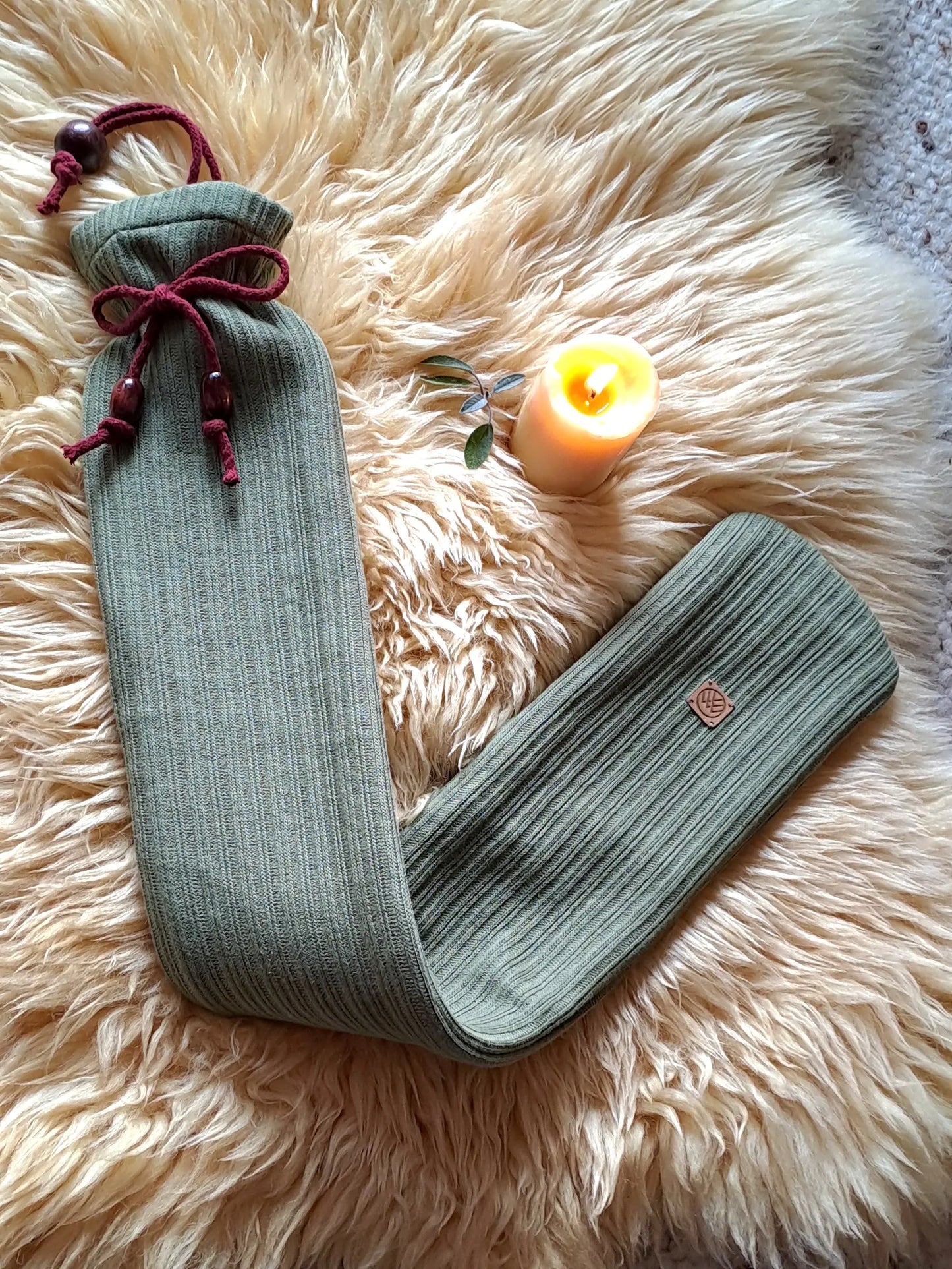 XXL Wärmflasche | Bio Vegane Wärmewurst VELIWU | 80cm 2,5L-gray-für-kinder