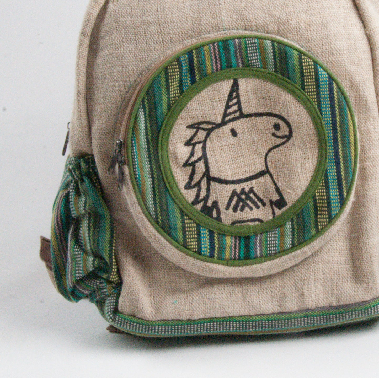 Einhorn-Rucksack BULL`S EYE (Backpack Big) aus Hanf von Himal Hemp