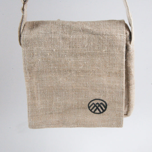 Umhängetasche KARMA aus handgewebtem Hanf