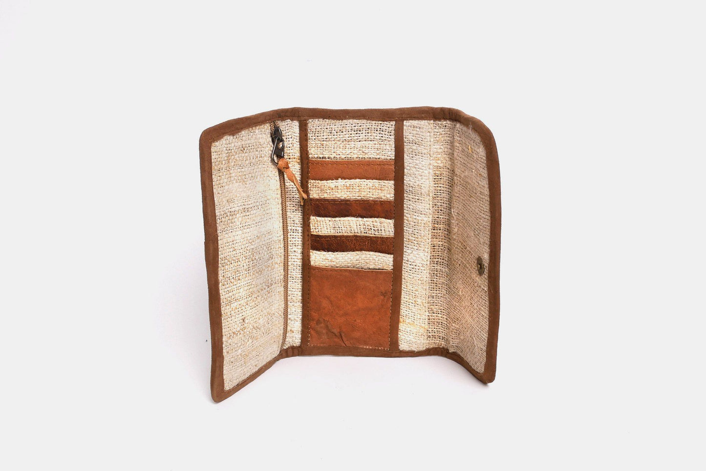 Geldtasche - Clutch aus wildem Hanf