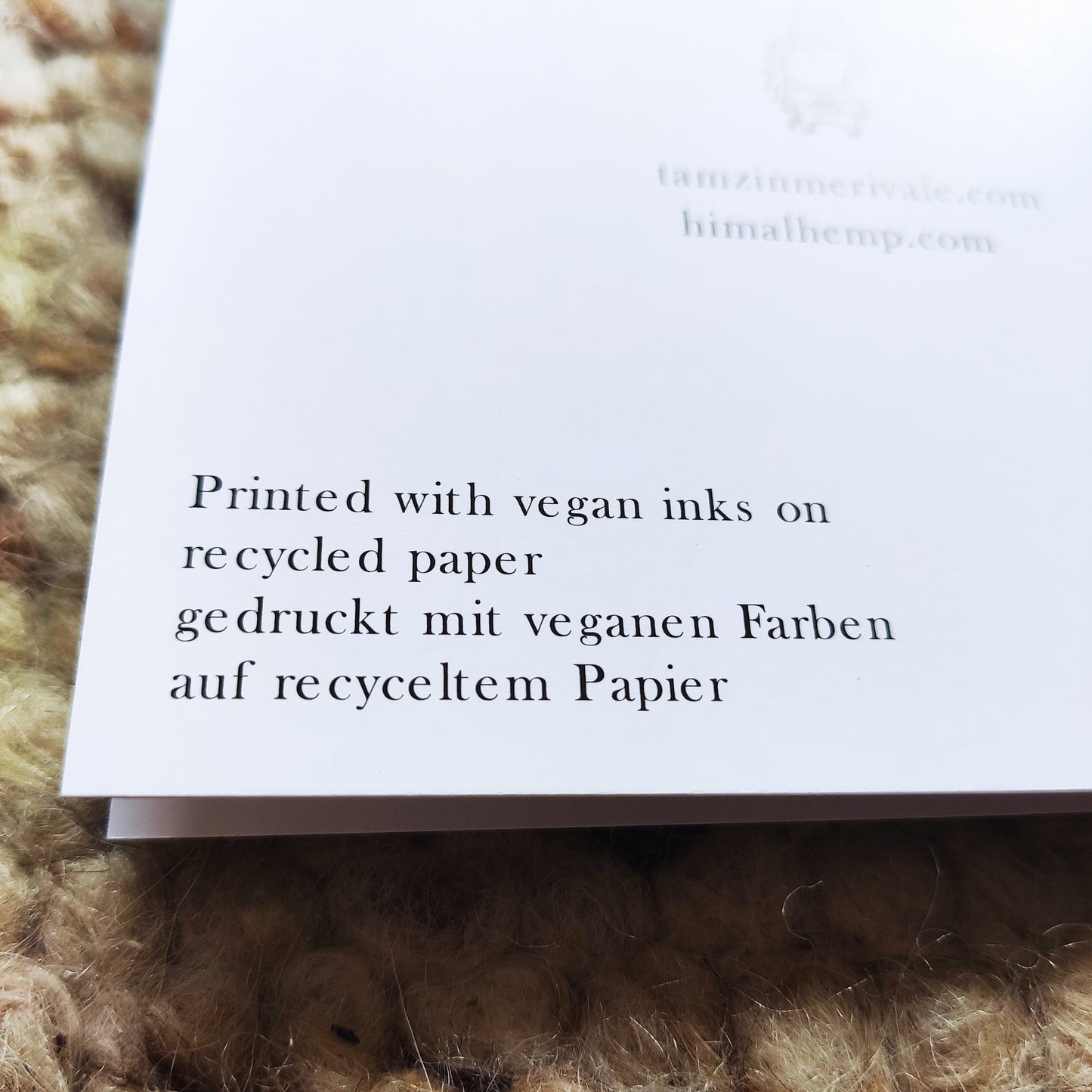 Weihnachts-Faltkarten Set 2 Stück Weiß - Design by Tamzin Merivale