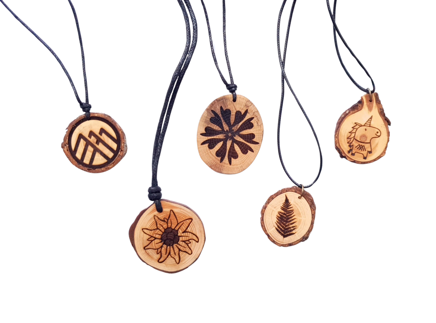 Zirbenholzschmuck Ø3-5cm | verschiedene Motive | aus Tirol in Österreich