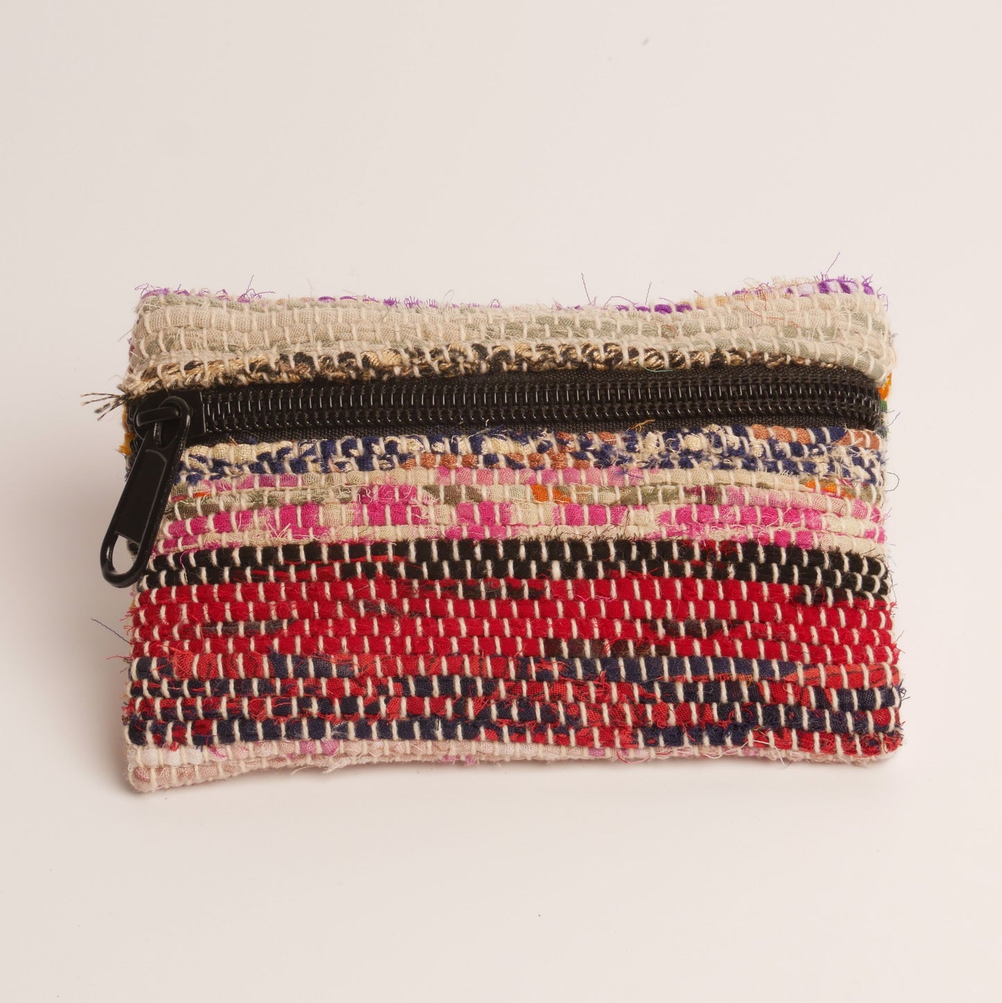 Geldbörse / Mini-Täschchen mit Zipper aus Recycle Sari - verschiedene Größen