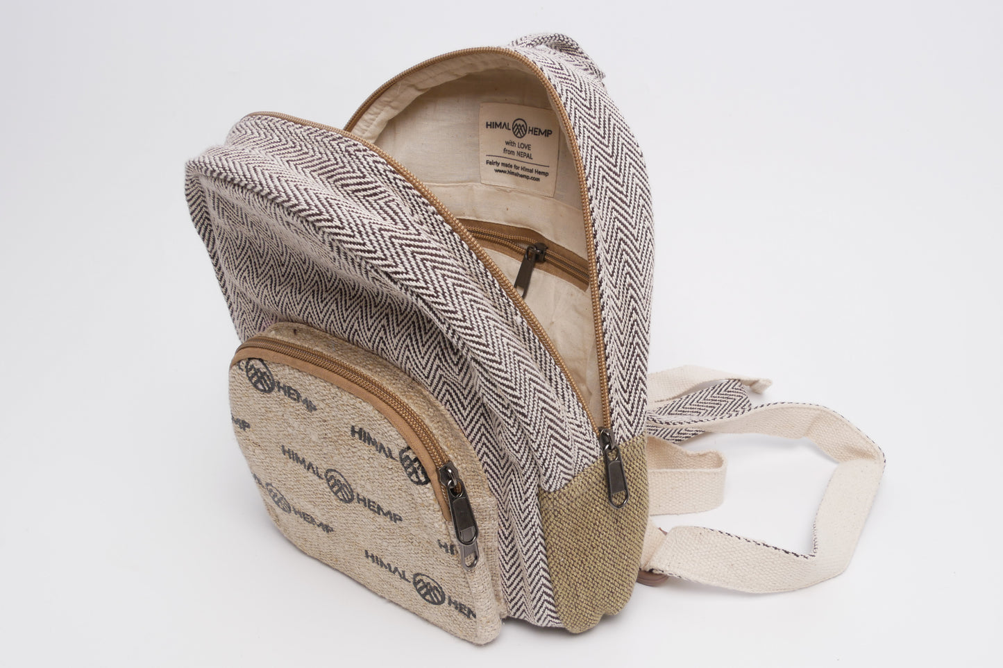 Mini-Rucksack KALI aus Hanf von Himal Hemp (Backpack Mini)