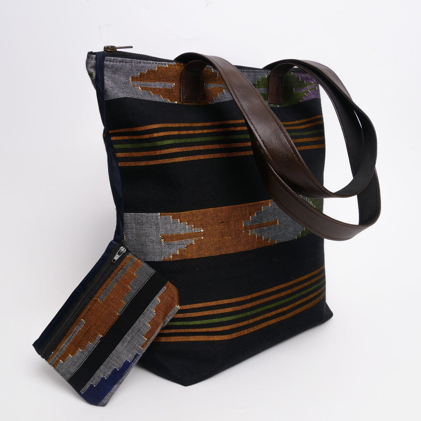 HH Shopper/Tasche aus Dhaka-Stoffen (Tote Bag) von Himal Hemp