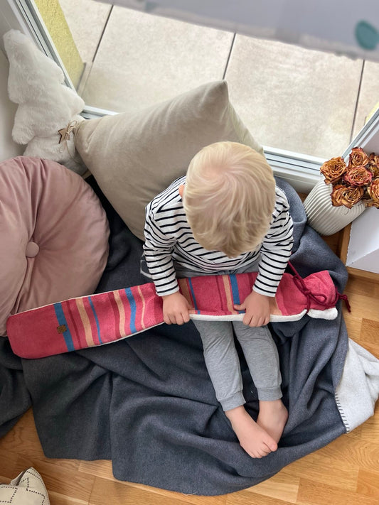 Vegane Wärmewurst UPCYCLE XXL: Lange Wärmflasche 80cm 2,5l