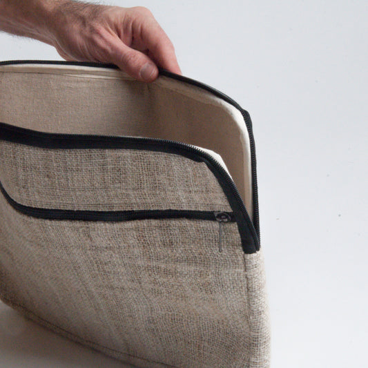 Laptop Sleeve aus wildem Hanf 13'' 14'' 15'' und 16'' (Laptoptasche)
