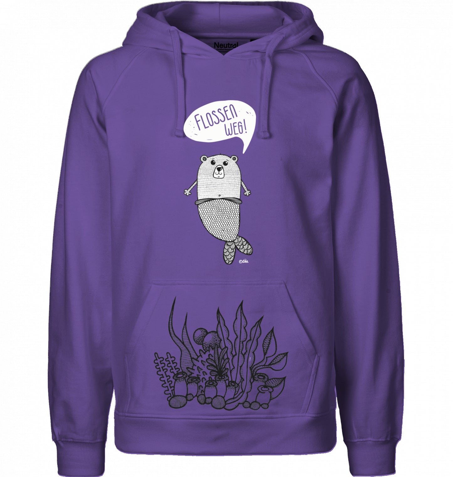 Men`s Bio Hoodie | FLOSSEN WEG | Neutral