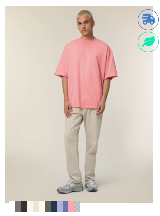 GM Unisex Oversized T-Shirt | Organic | Stanley/Stella Blaster 2.0 with DTF Premium Print | Various Colors | Express Delivery