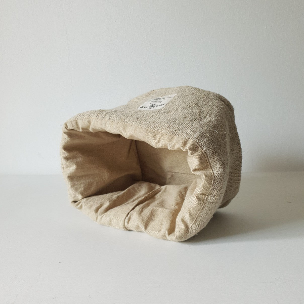 Textiler Brotkorb | Brotbeutel aus wildem Hanf | Brotkörbchen von Himal Hemp