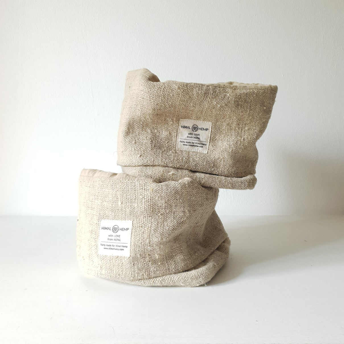 Textiler Brotkorb | Brotbeutel aus wildem Hanf | Brotkörbchen von Himal Hemp