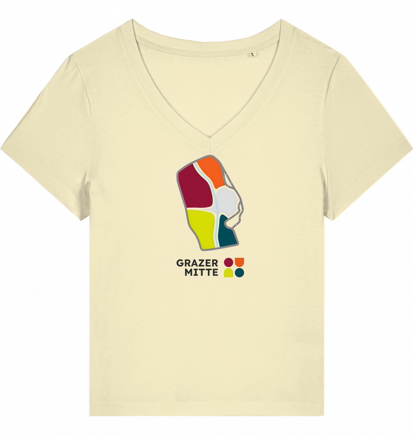 GM Lady T-Shirt | Organic | V-neck | Stanley/Stella | Stella Isla model with DTF premium print | Various colors