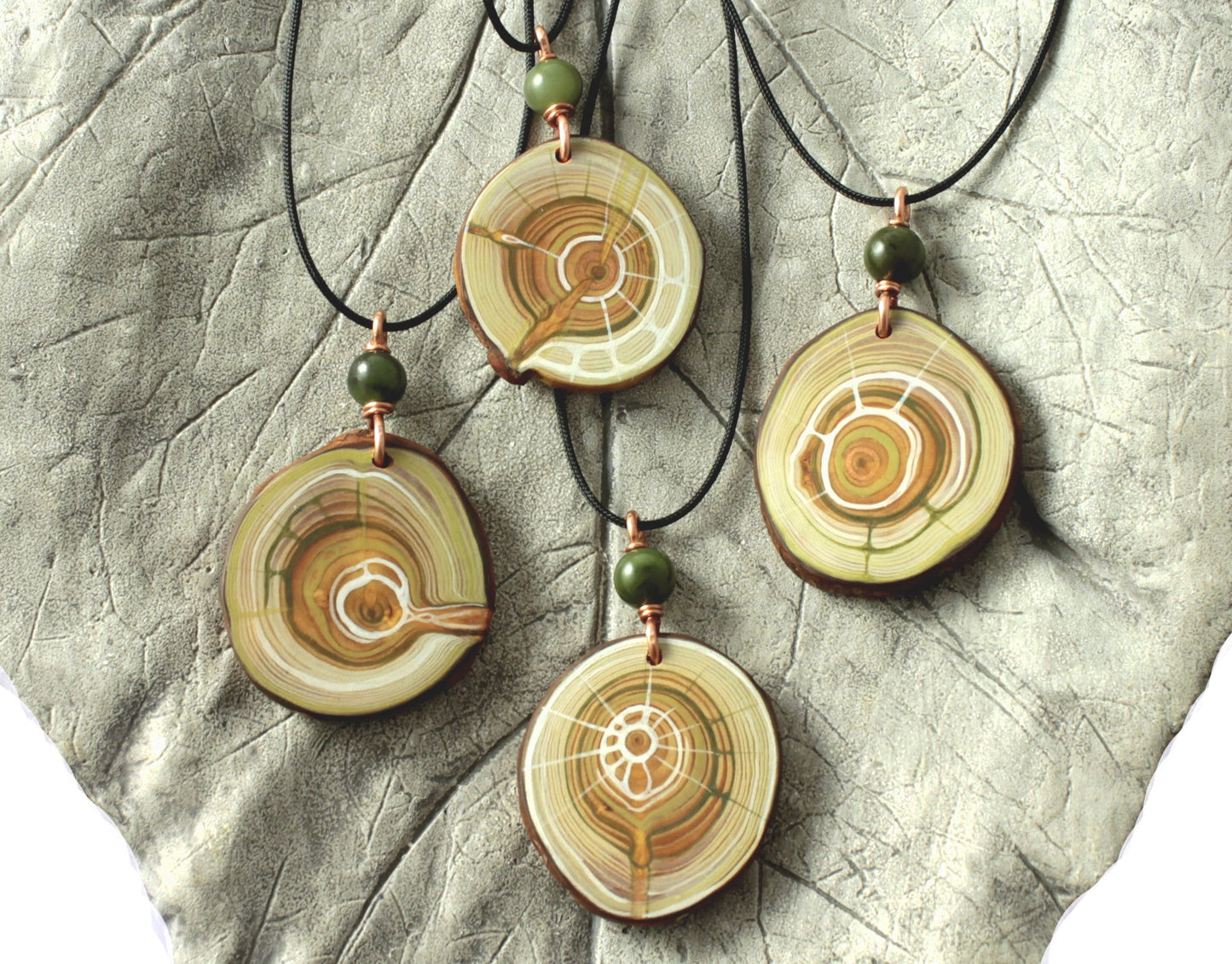Schmuckset WASSER | Amulett und Armband aus Lärchenholz  | handgemacht in Tirol