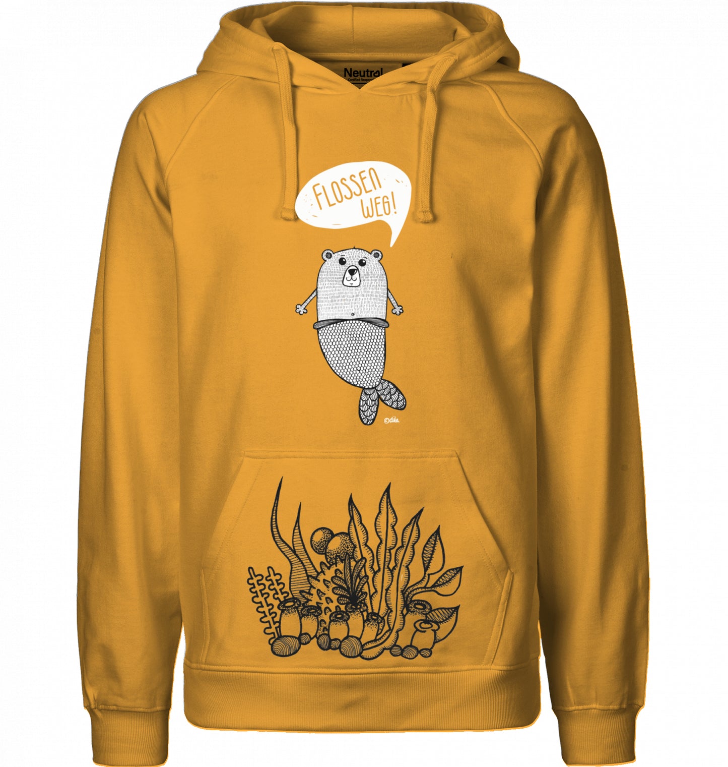 Men`s Bio Hoodie | FLOSSEN WEG | Neutral