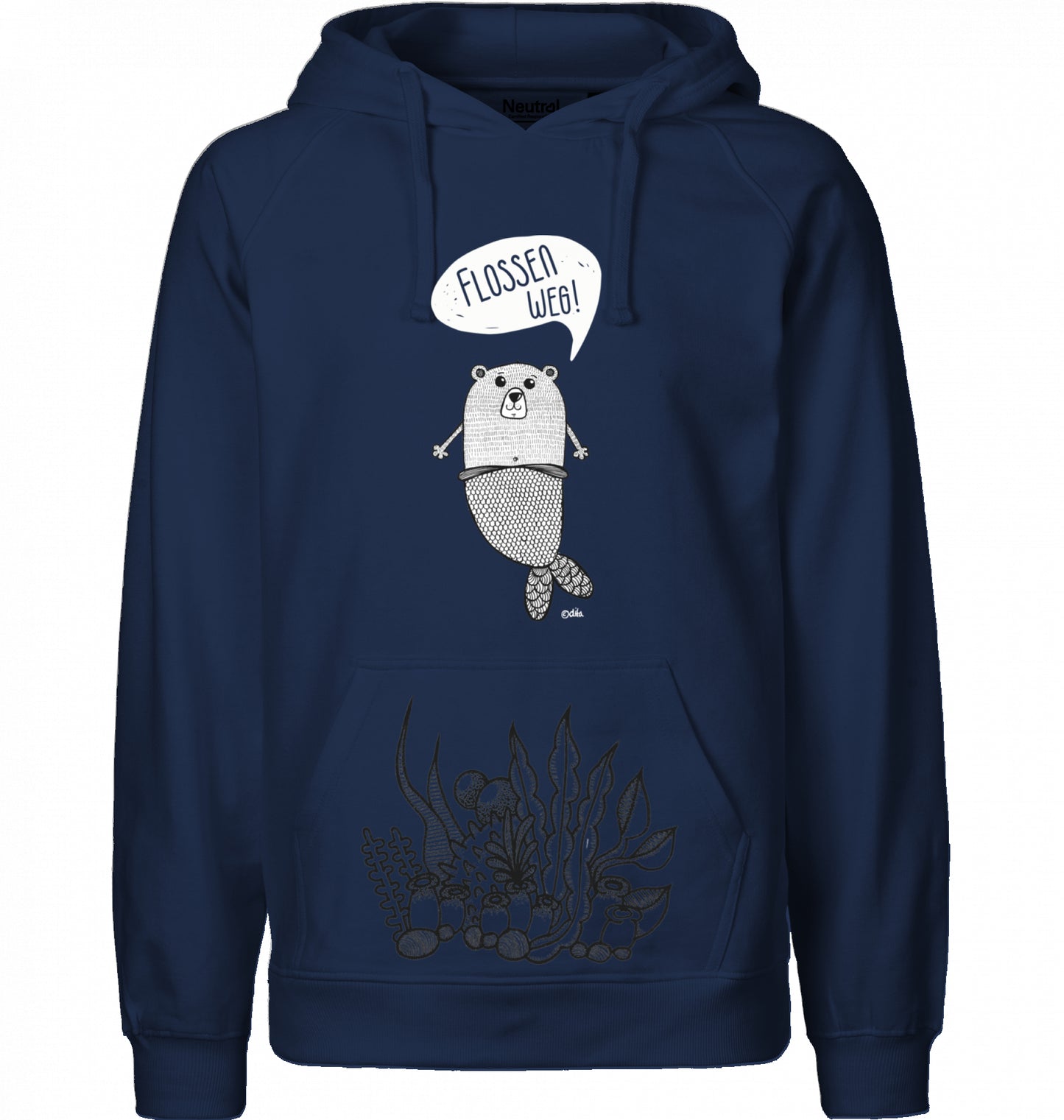Men`s Bio Hoodie | FLOSSEN WEG | Neutral
