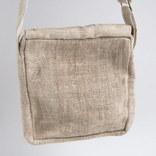 Umhängetasche KARMA aus handgewebtem Hanf