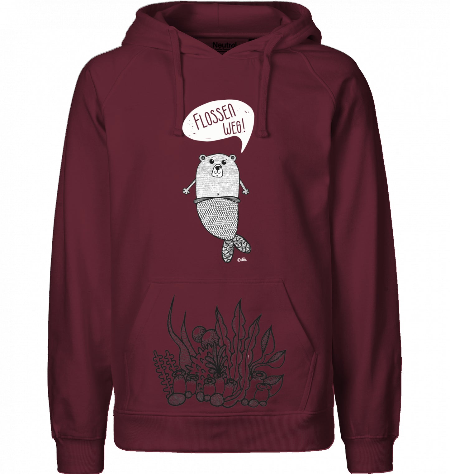 Men`s Bio Hoodie | FLOSSEN WEG | Neutral