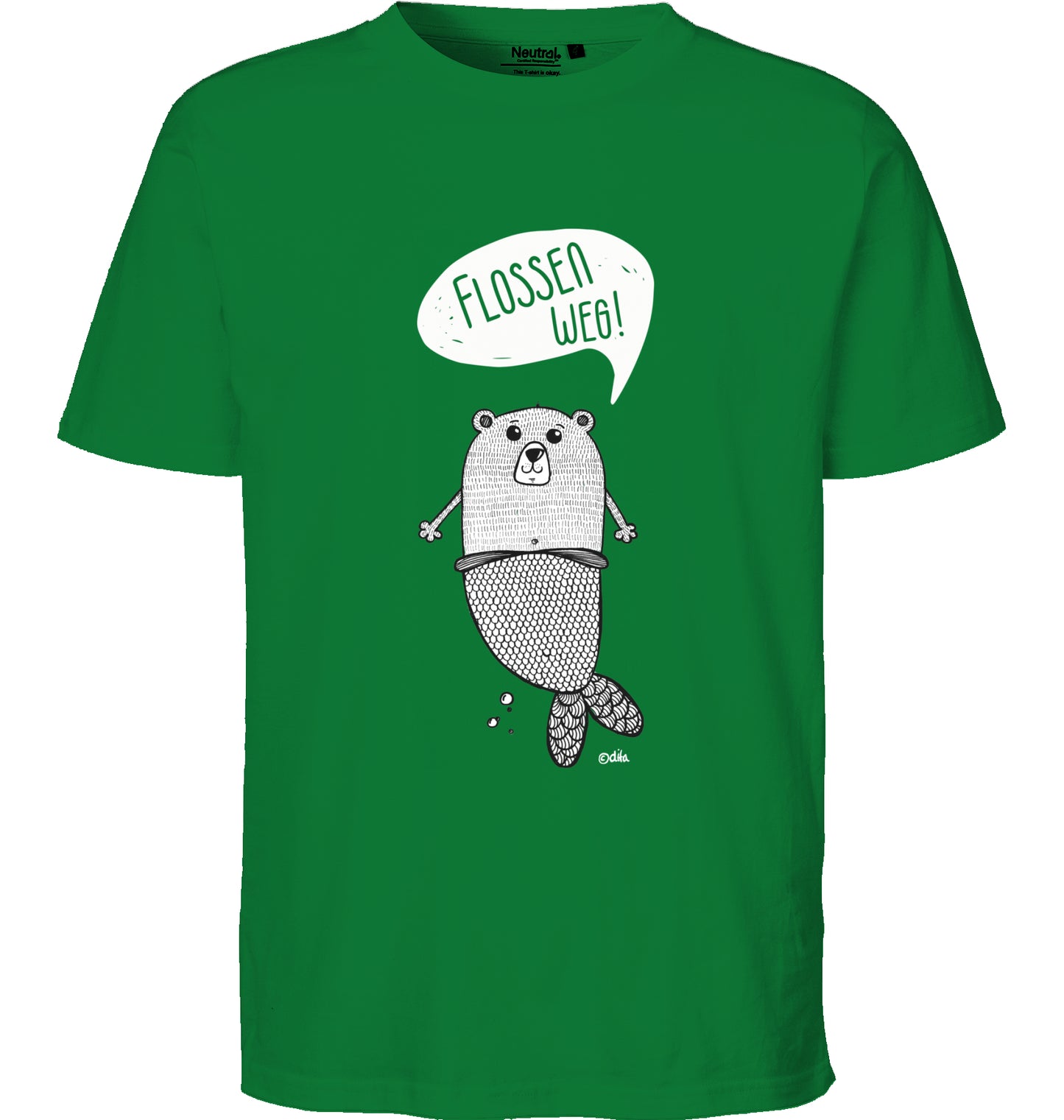 Unisex Bio T-Shirt | FLOSSEN WEG | Neutral