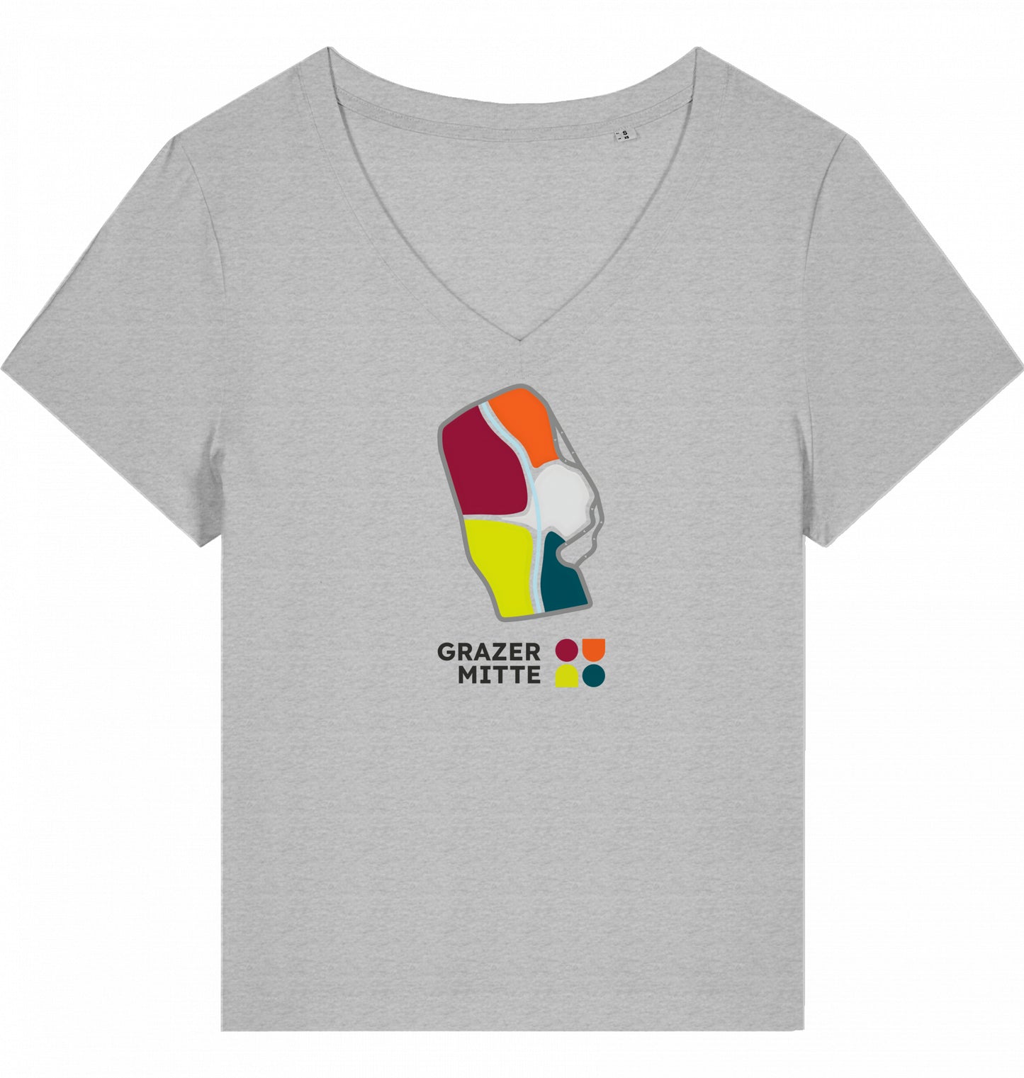 GM Lady T-Shirt | Organic | V-neck | Stanley/Stella | Stella Isla model with DTF premium print | Various colors