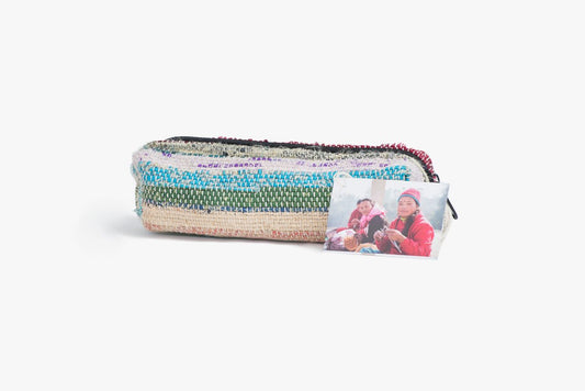 Federpenal/Federtasche aus Recycle-Sari | fair produziert in Nepal