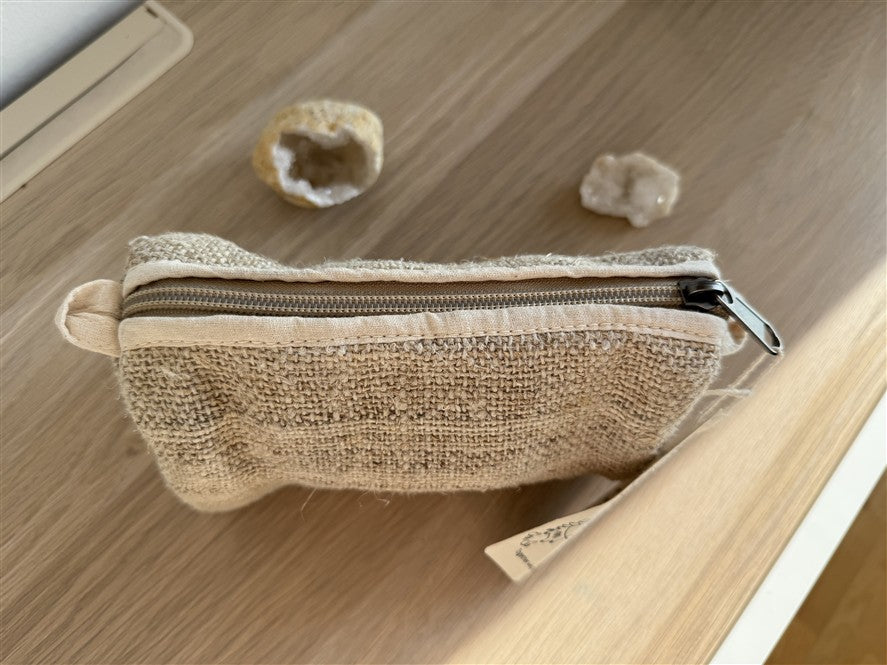 Nachhaltiges Hanf-Penal mit Reißverschluss | Kulturbeutel | Sortiertasche