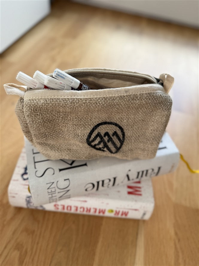 Nachhaltiges Hanf-Penal mit Reißverschluss | Kulturbeutel | Sortiertasche