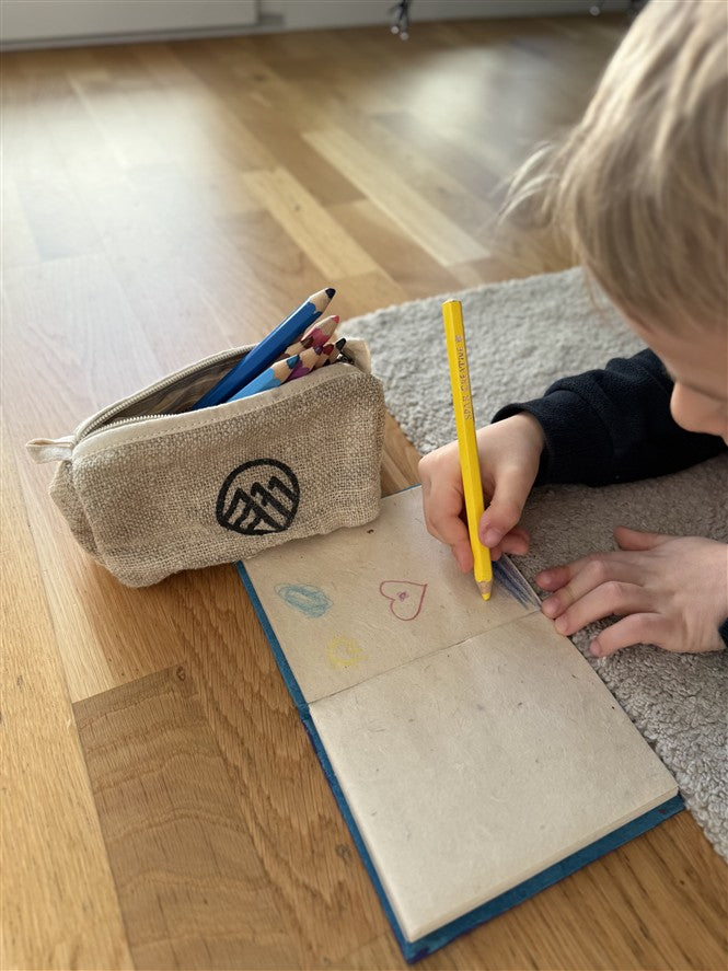 Nachhaltiges Hanf-Penal mit Reißverschluss | Kulturbeutel | Sortiertasche