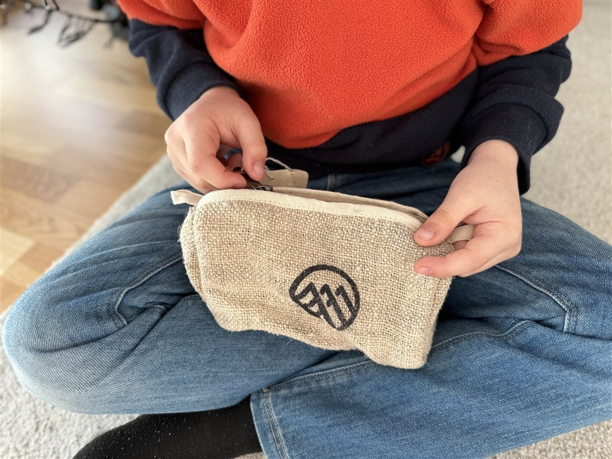 Nachhaltiges Hanf-Penal mit Reißverschluss | Kulturbeutel | Sortiertasche