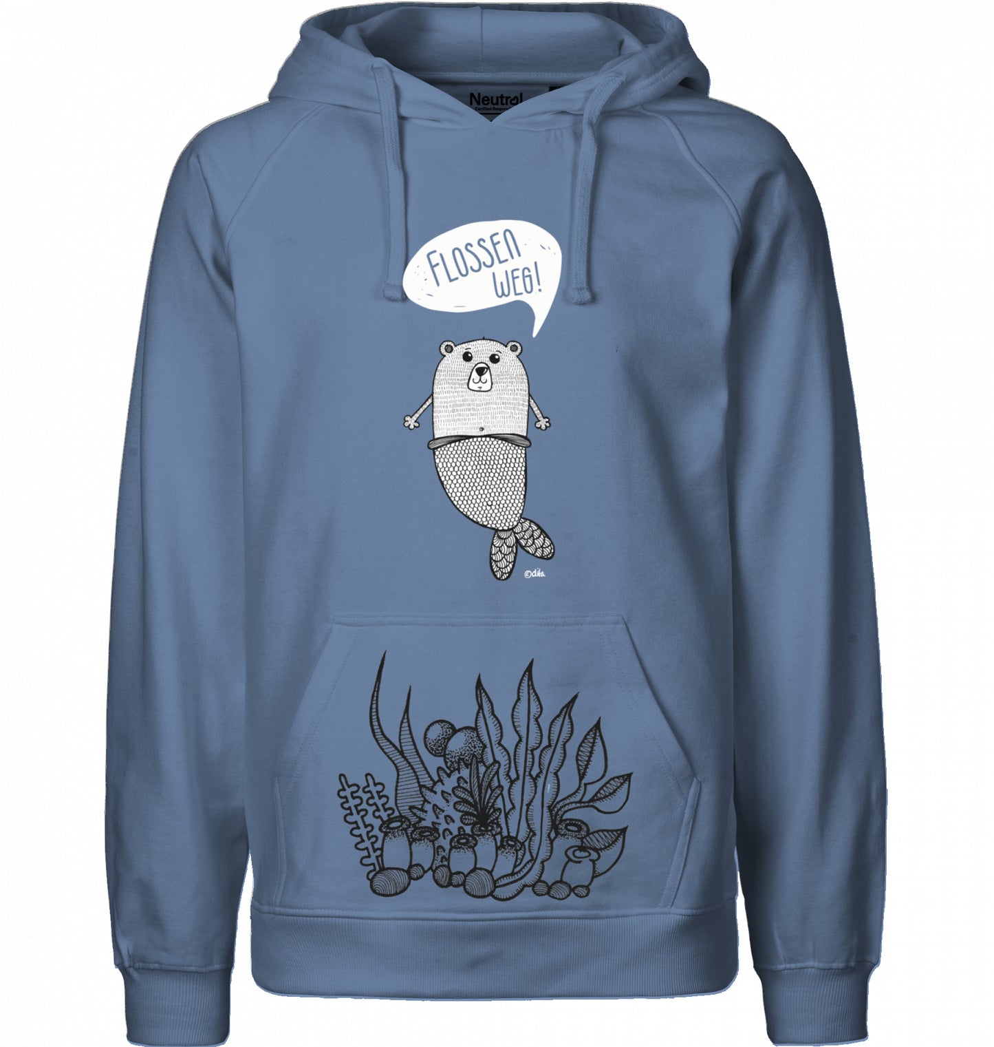 Men`s Bio Hoodie | FLOSSEN WEG | Neutral
