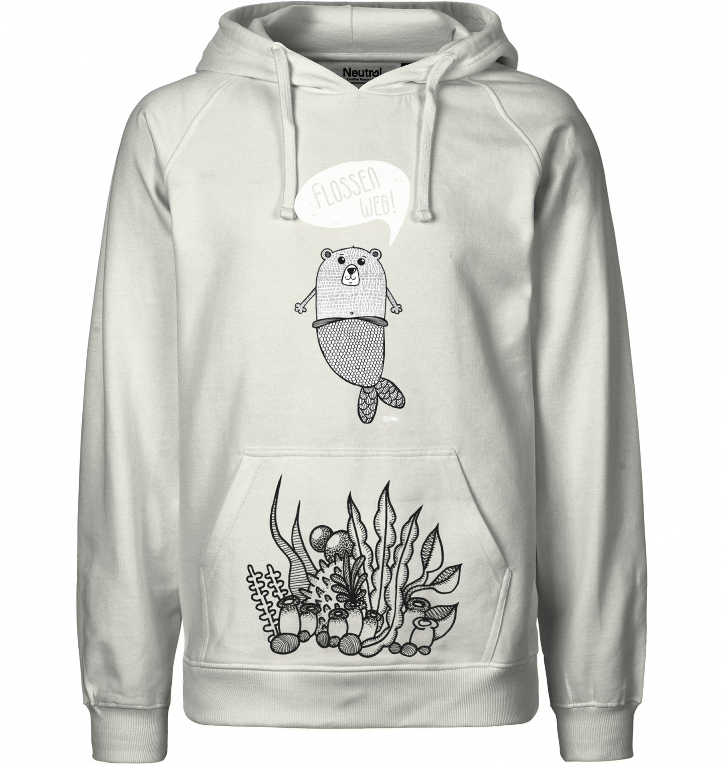 Men`s Bio Hoodie | FLOSSEN WEG | Neutral