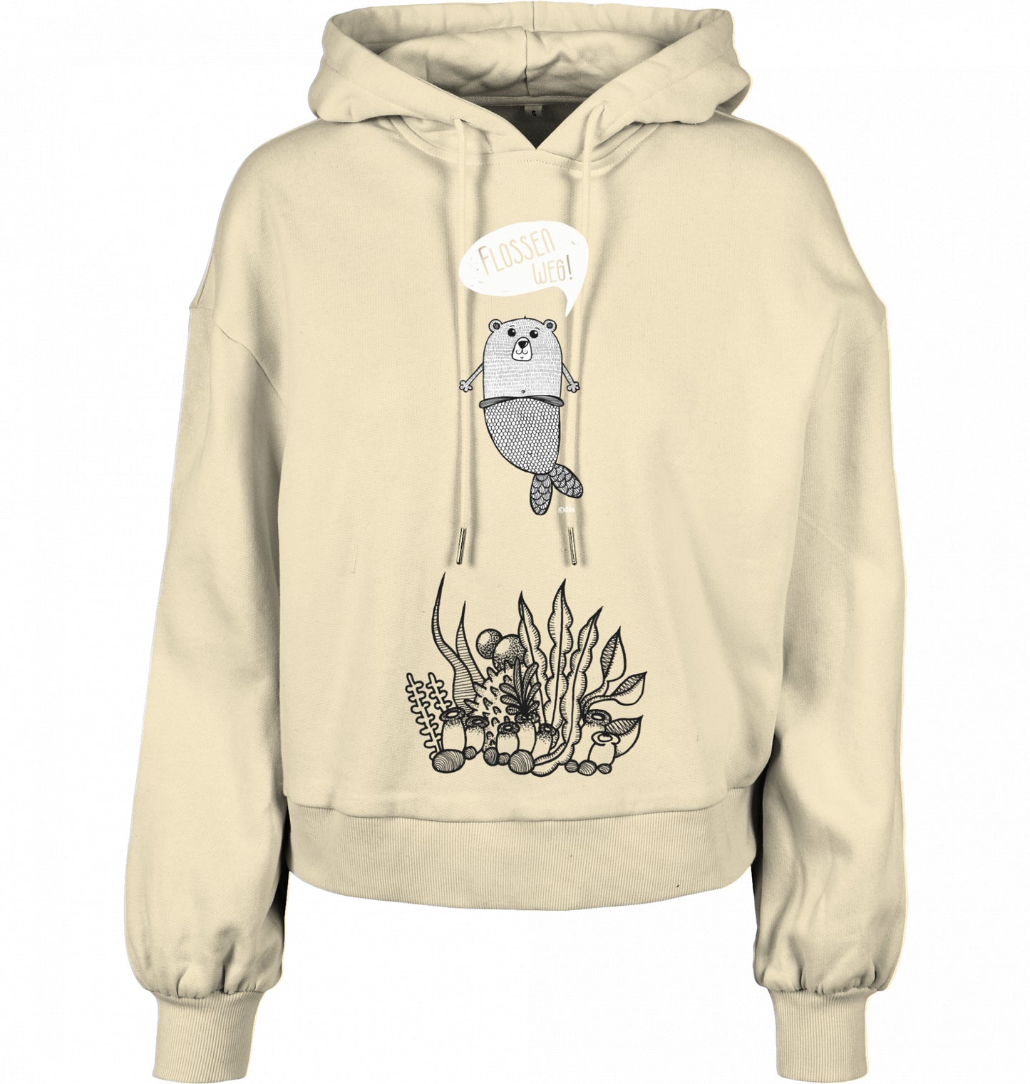 Ladies´ Oversized Bio Hoodie | FLOSSEN WEG | Neutral