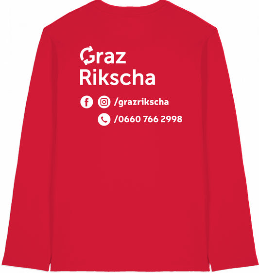 Graz Rickshaw Long Sleeve | Organic | 180 g/m² | Print on back