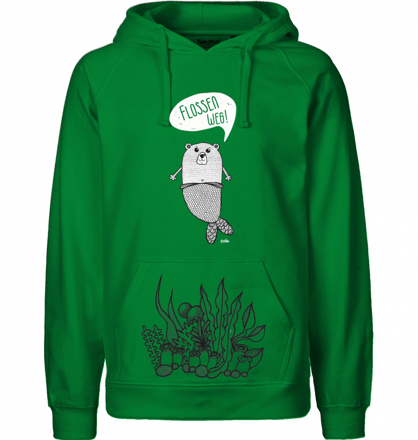 Men`s Bio Hoodie | FLOSSEN WEG | Neutral