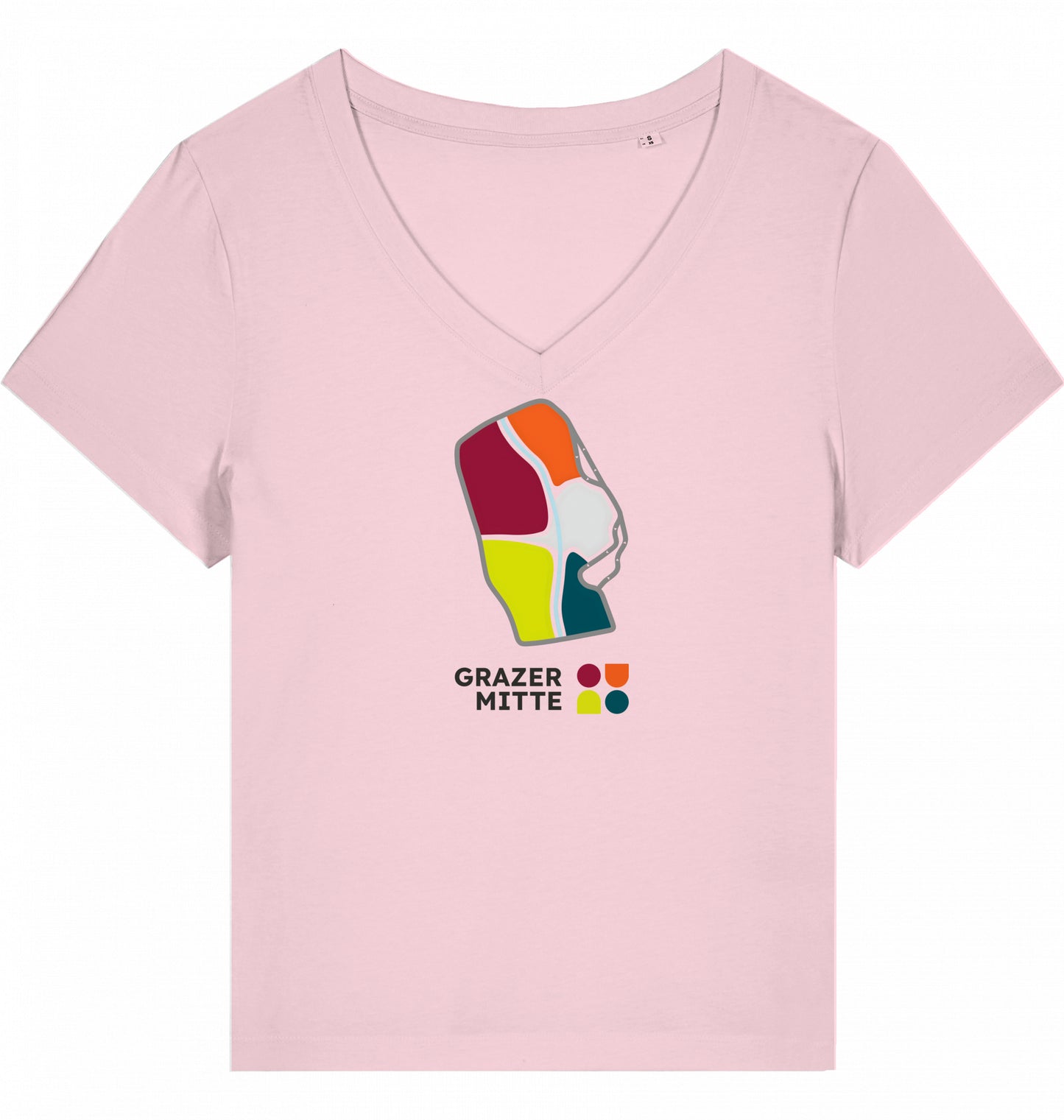 GM Lady T-Shirt | Organic | V-neck | Stanley/Stella | Stella Isla model with DTF premium print | Various colors