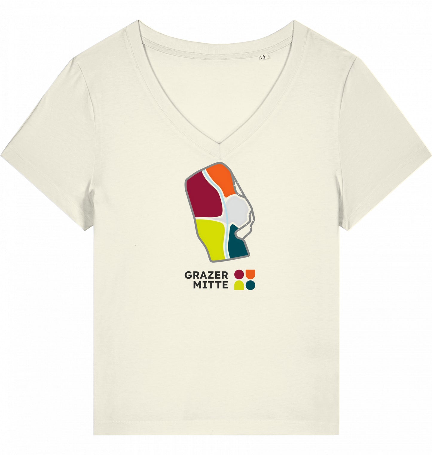 GM Lady T-Shirt | Organic | V-neck | Stanley/Stella | Stella Isla model with DTF premium print | Various colors