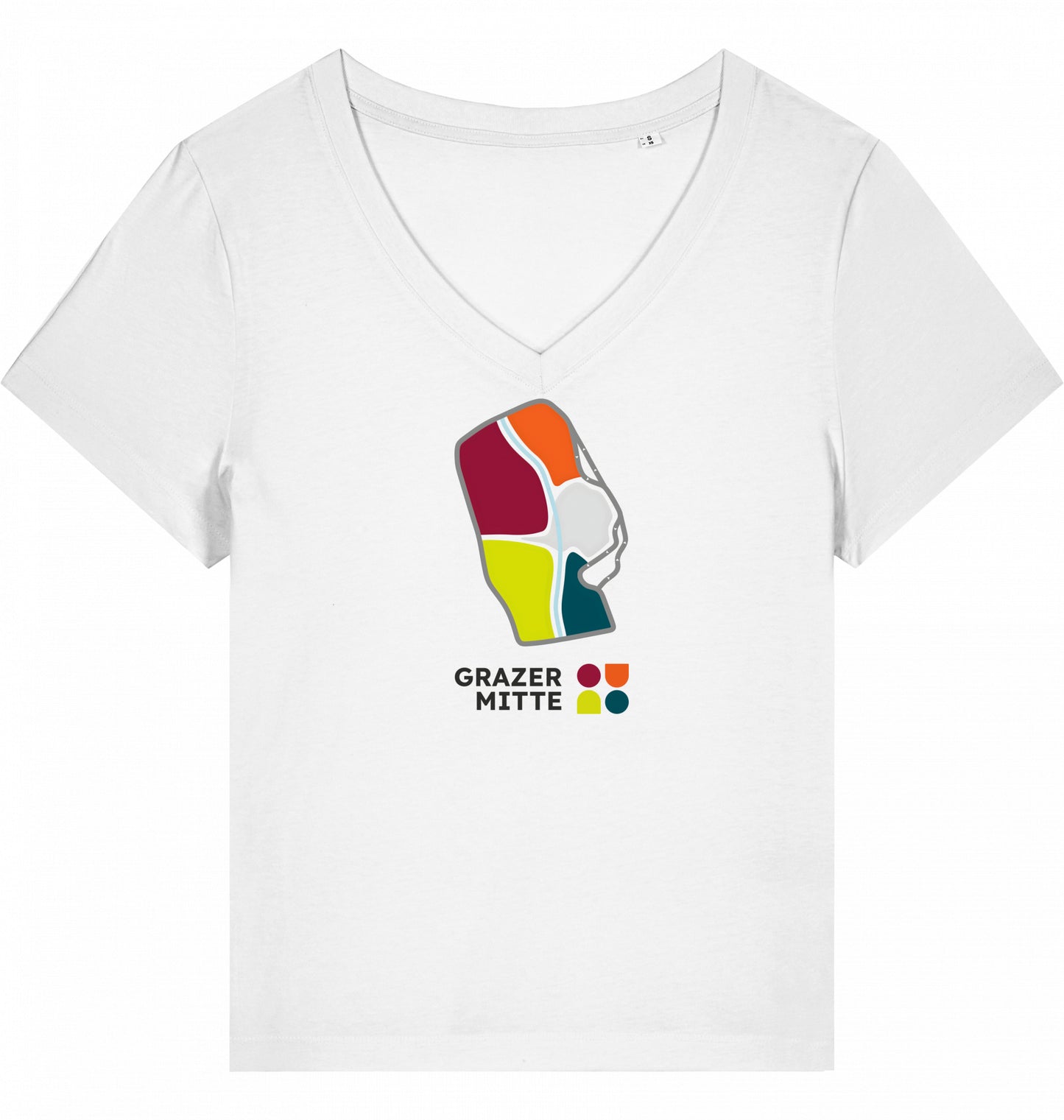 GM Lady T-Shirt | Organic | V-neck | Stanley/Stella | Stella Isla model with DTF premium print | Various colors