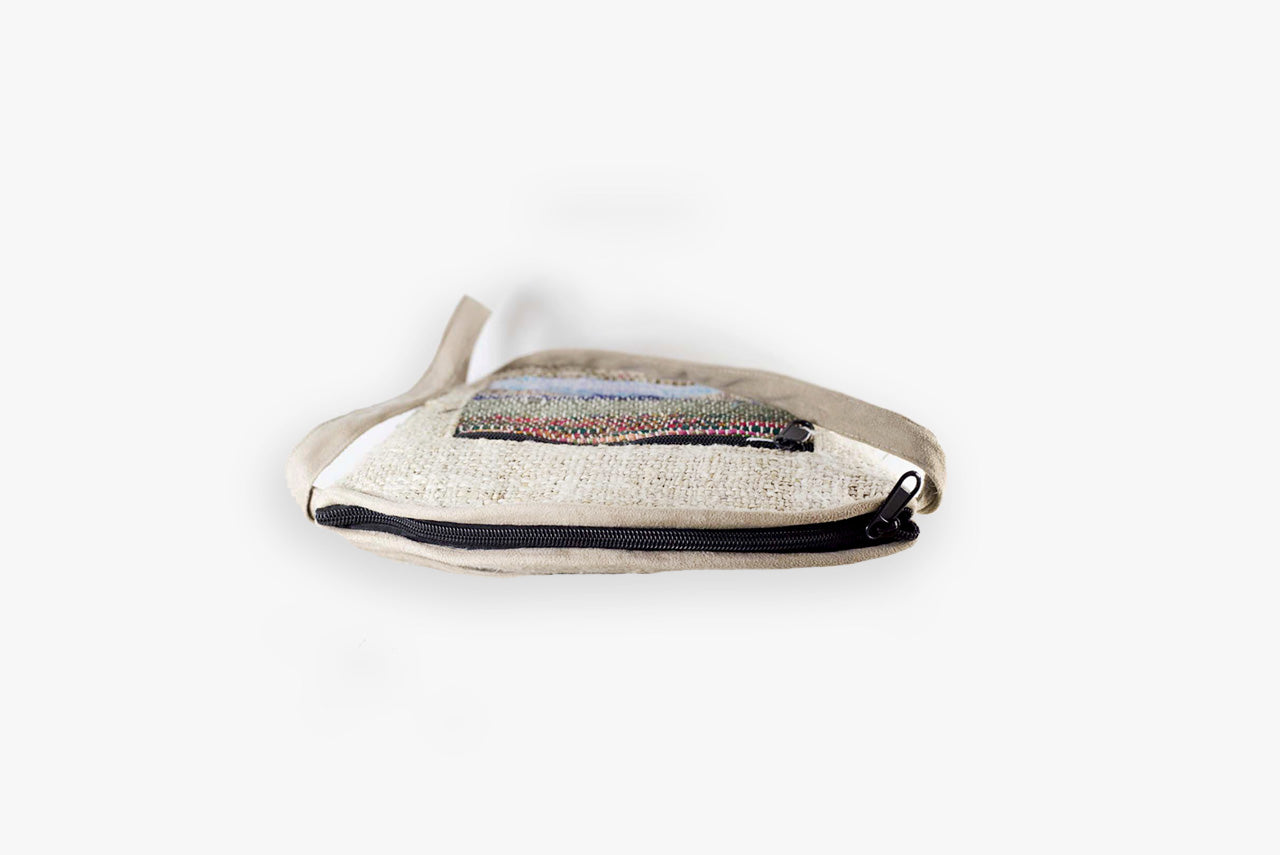 Handtasche CHEKKA Bag aus wildem Hanf und Recycle-Sari