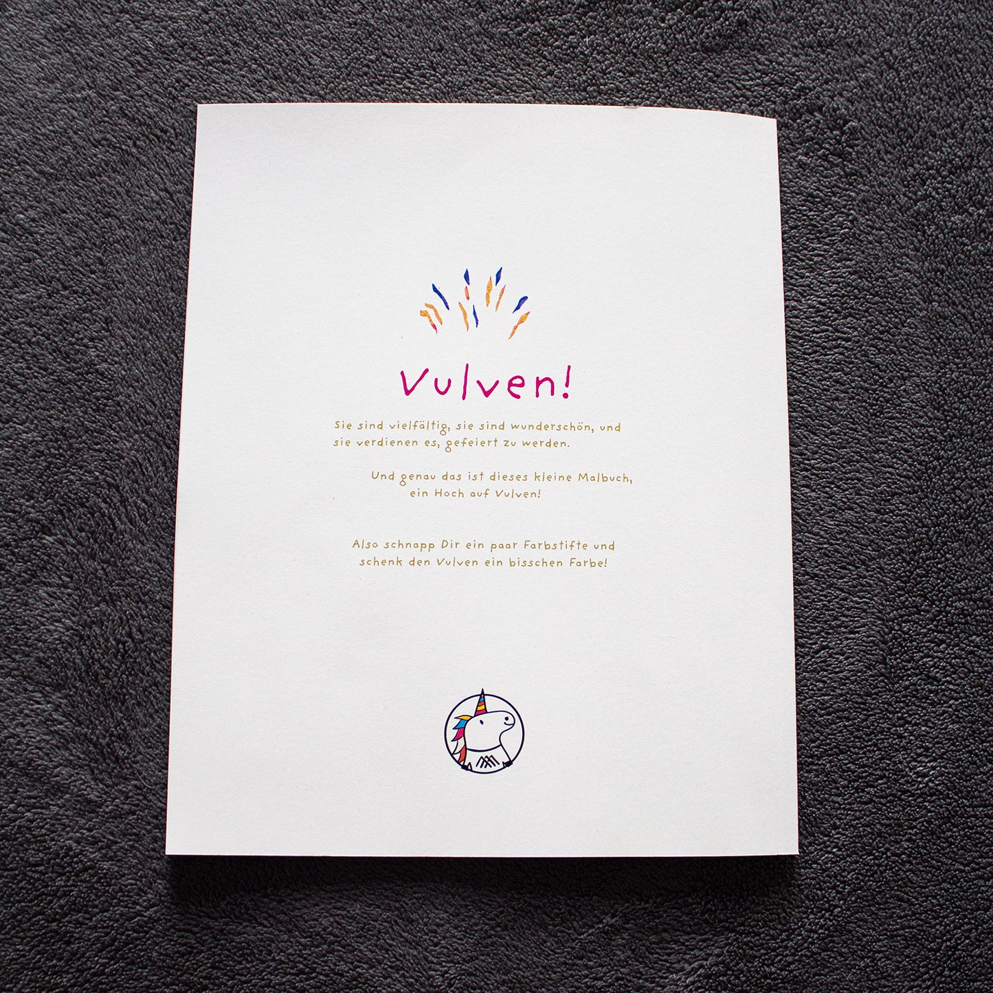 Malbuch Farbenfrohe Vulven | ISBN 9783950499100