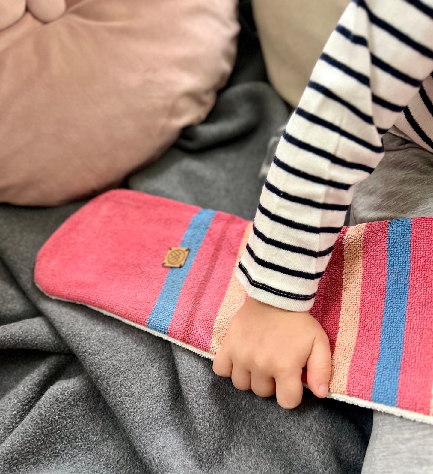 Vegane Wärmewurst UPCYCLE XXL: Lange Wärmflasche 80cm 2,5l